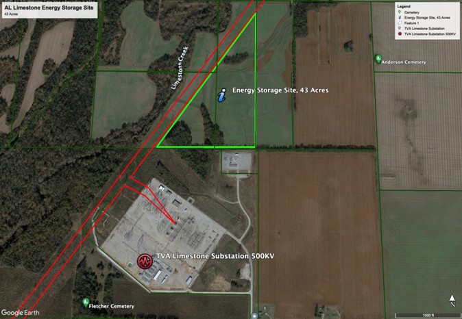 Limestone AL Energy Storage Site - 43 Acres Limestone AL Energy Storage Site - 43 Acres